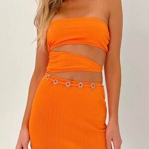 Frankie’s bikini Richie Plissé Strapless Tube Dress